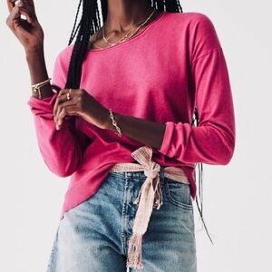 Faherty Golden Hour linen/cotton blend crewneck sweater sz S